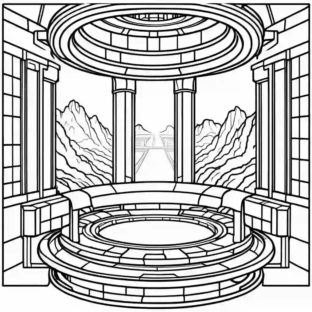 Teleporter coloring pages